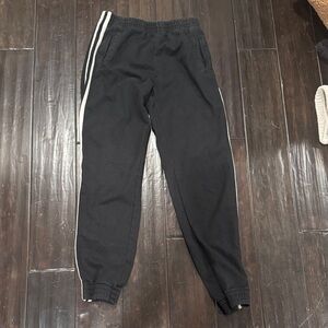 Brandy Melville Black w/ stripes sweatpants